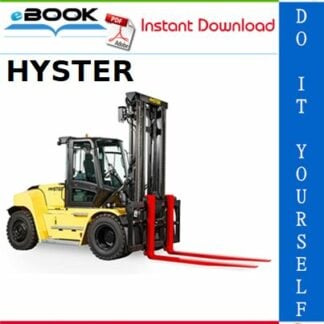 Hyster A25XNT, A30NXT (D203) 3-Wheel Electric Forklift Trucks Parts Manual