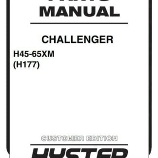 Hyster Challenger H45XM, H50XM, H55XM, H60XM, H65XM (H177) Forklift Trucks Parts Manual